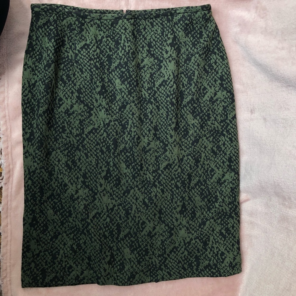 Calvin Klein Snake Print Pencil Skirt